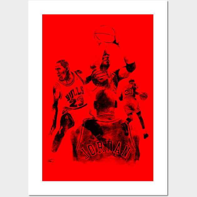 Michael Jordan GO/AT Wall Art by ST-12